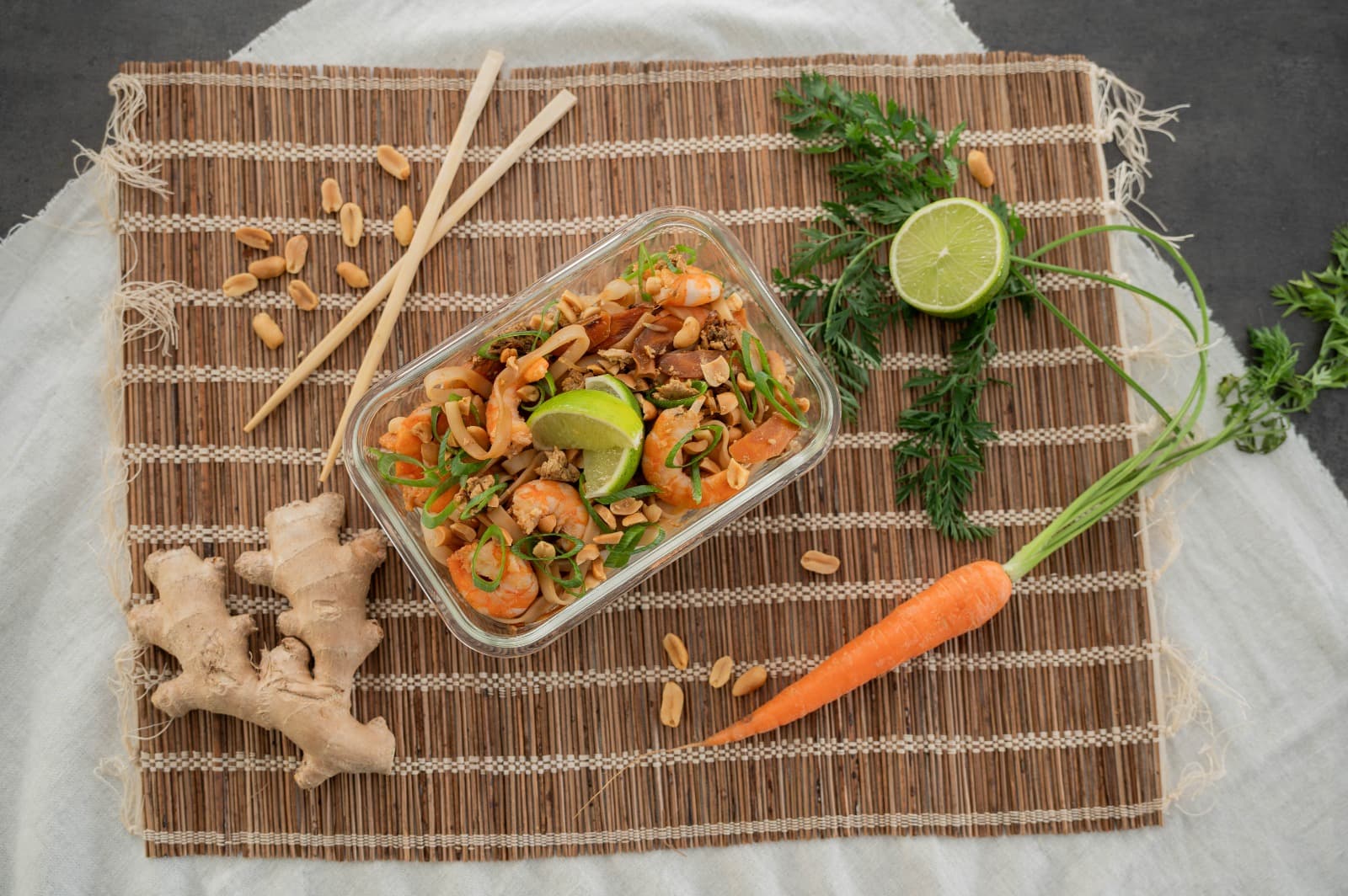 Pad thaï aux crevettes
